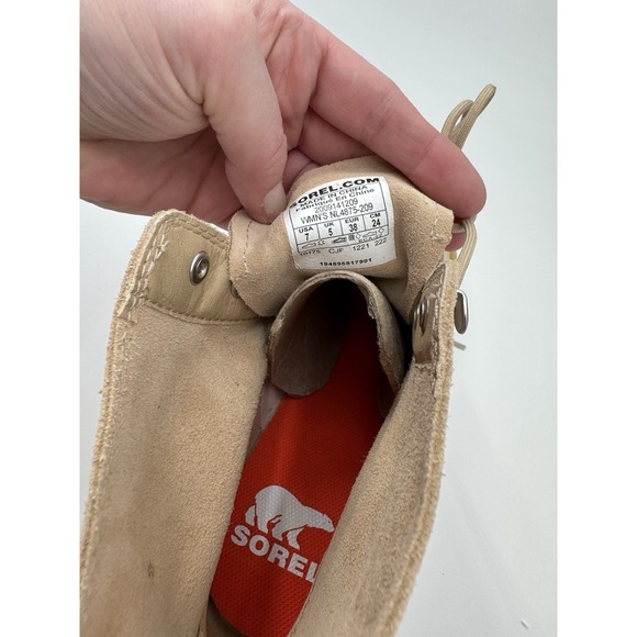 NEW $200 Womens Sorel Hi-Line Heel Lace Waterproof Boots, 7 Gorpcore - Picture 8 of 9